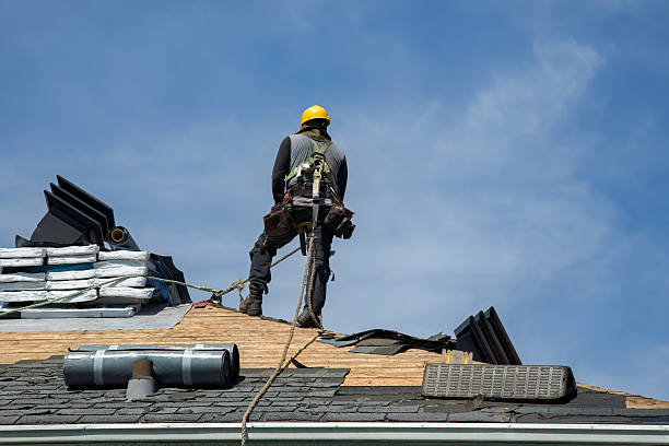 Professional Flat Roof Repair technician working in Evadale, TX